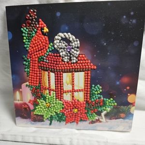 Christmas Cardinal And Lantern Card